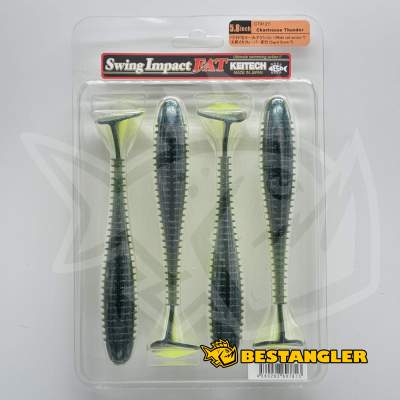 Keitech FAT Swing Impact 5.8" Chartreuse Thunder - CT#12
