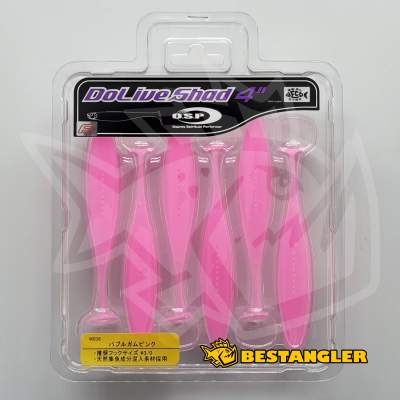 O.S.P DoLive Shad 4" Bubble Gum Pink W036