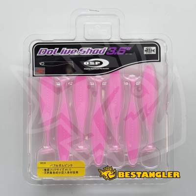 O.S.P DoLive Shad 3.5" Bubble Gum Pink W036