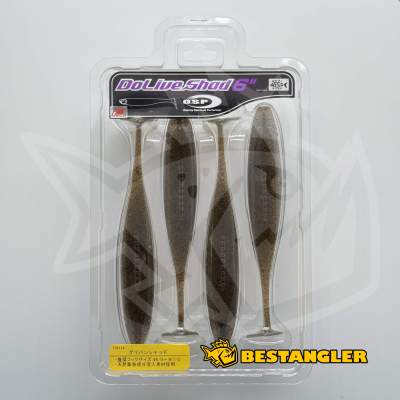 O.S.P DoLive Shad 6" Green Pumpkin Shad TW114