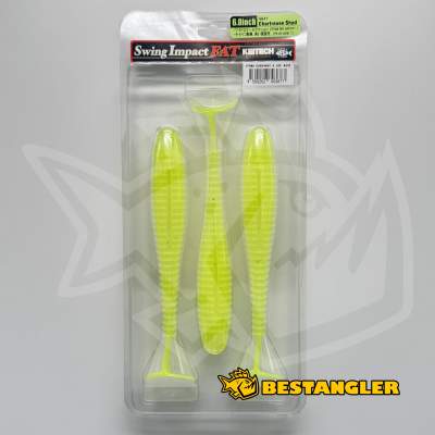 Keitech FAT Swing Impact 6.8" Chartreuse Shad - CT#13