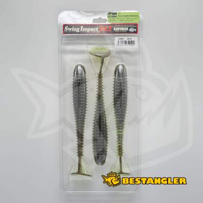 Keitech FAT Swing Impact 6.8" Green Pumpkin Chartreuse - #401