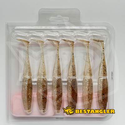 Sawamura One Up Shad Slim 4" #089 Tinsel Brown