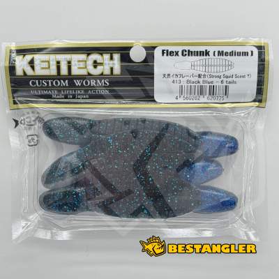 Keitech Flex Chunk Medium Black Blue - #413