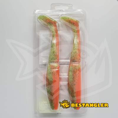 Sawamura One Up Shad 10" PIKE LTD #076 Orange Green