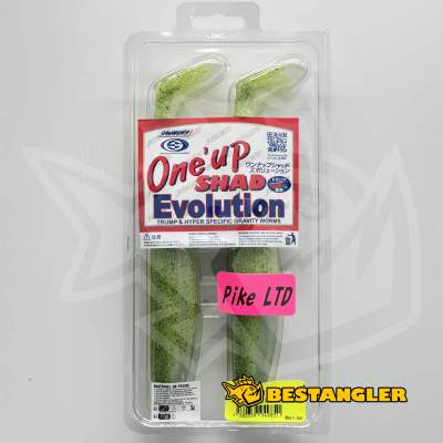 Sawamura One Up Shad 10" PIKE LTD #071 Yellow Chart