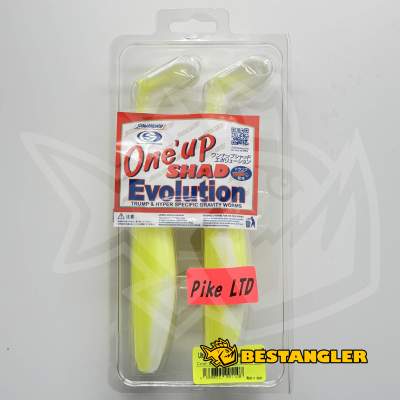 Sawamura One Up Shad 10" PIKE LTD #147 White Chart