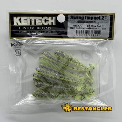 Keitech Swing Impact 2" Purple Chartreuse - BA#03