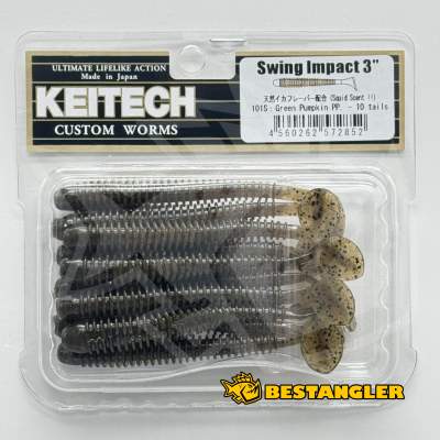 Keitech Swing Impact 3" Green Pumpkin PP. - #101