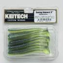 Keitech Swing Impact 3" Chartreuse Thunder - CT#12