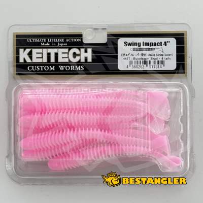 Keitech Swing Impact 4" Bubblegum Shad - #442