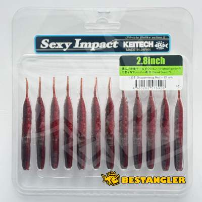 Keitech Sexy Impact 2.8" Scuppernong / Red - #435