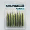 Keitech Sexy Impact 3.8" Green Pumpkin Chartreuse - #401