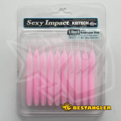 Keitech Sexy Impact 3.8" Bubblegum Shad - #442
