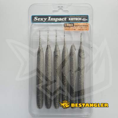Keitech Sexy Impact 5.8" Gold Flash Minnow - #417