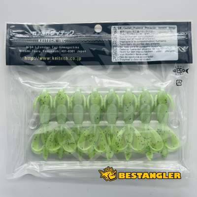 Keitech Crazy Flapper 2.8" Chartreuse Pepper Shad - CT#30