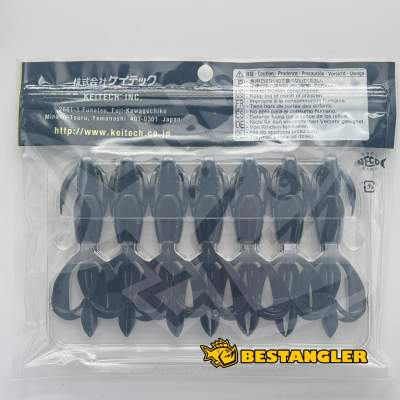 Keitech Crazy Flapper 3.6" Black - #001