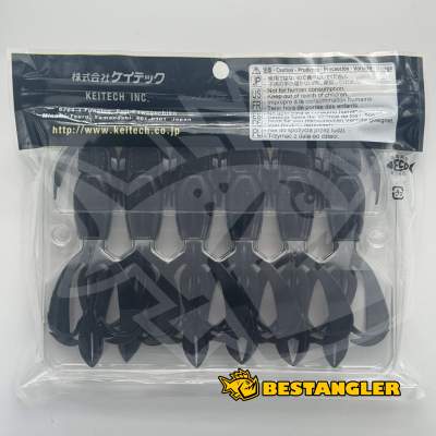Keitech Crazy Flapper 4.4" Black - #001