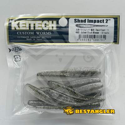 Keitech Shad Impact 2" Silver Flash Minnow - #416