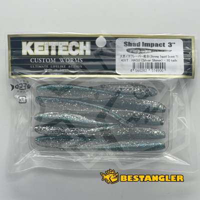 Keitech Shad Impact 3" Hasu (Silver Shiner) - #431