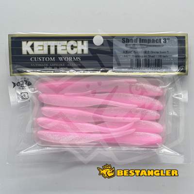 Keitech Shad Impact 3" Bubblegum Shad - #442