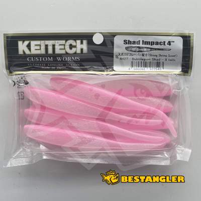 Keitech Shad Impact 4" Bubblegum Shad - #442
