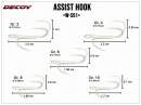 DECOY W-S51 Assist Treble Hook