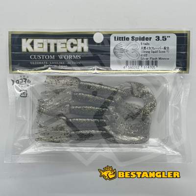 Keitech Little Spider 3.5" Silver Flash Minnow - #416