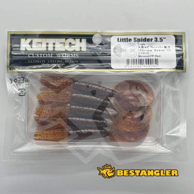 Keitech Little Spider 3.5" Motoroil PP. Red - CT#17