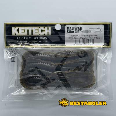 Keitech Mad Wag 4.5" Green Pumpkin PP. - #101