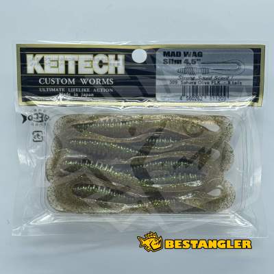 Keitech Mad Wag 4.5" Sahara Olive FLK - #309