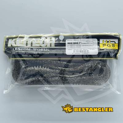 Keitech Mad Wag 7" Smoke PP. Silver - #206