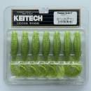 Keitech Flapper Grub 4" Lime Chartreuse - #424
