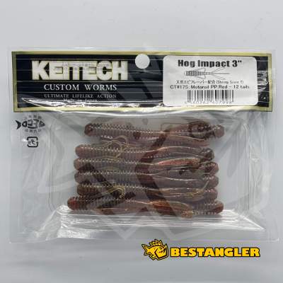 Keitech Hog Impact 3" Motoroil PP. Red - CT#17