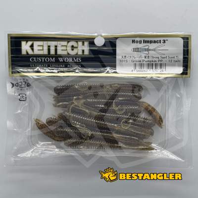 Keitech Hog Impact 3" Green Pumpkin PP. - #101