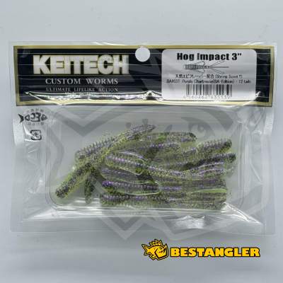 Keitech Hog Impact 3" Purple Chartreuse - BA#03