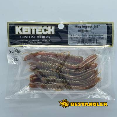 Keitech Hog Impact 3.5" Motoroil PP. Red - CT#17