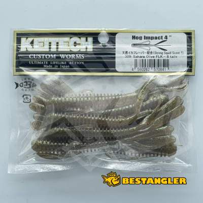 Keitech Hog Impact 4" Sahara Olive FLK. - #309