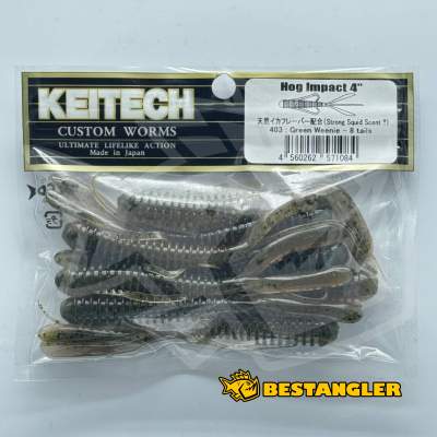 Keitech Hog Impact 4" Green Weenie - #403