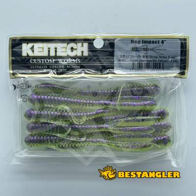 Keitech Hog Impact 4" Purple Chartreuse - BA#03