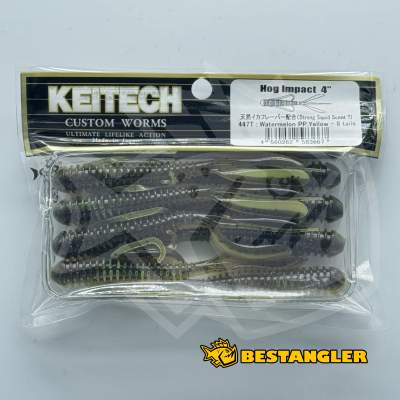 Keitech Hog Impact 4" Watermelon PP. / Yellow - #447