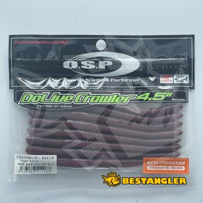 O.S.P DoLive Crawler 4.5" Mimizu / Green Pumpkin Blue Flake TW189