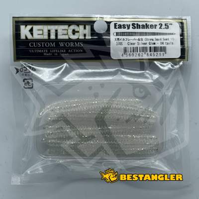 Keitech Easy Shaker 2.5" Clear Silver Glow