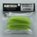 Keitech Easy Shaker 2.5" Clear Chartreuse Glow - #026