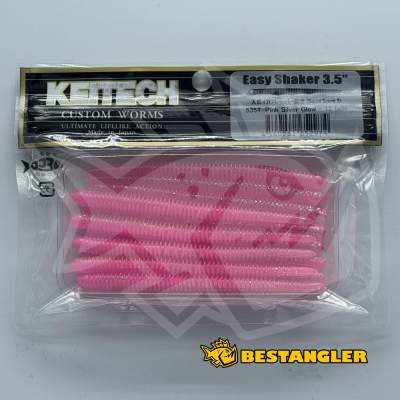 Keitech Easy Shaker 3.5" Pink Silver Glow - #535