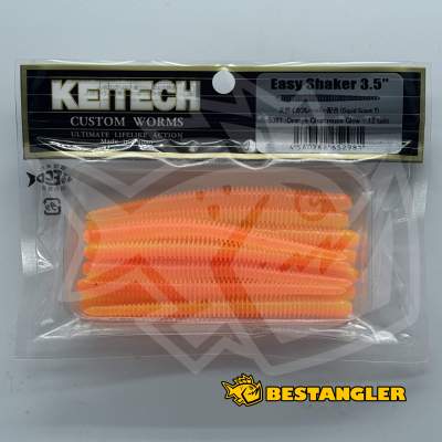 Keitech Easy Shaker 3.5" Orange Chartreuse Glow - #536