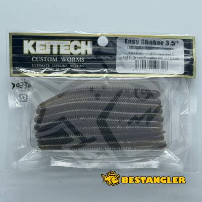 Keitech Easy Shaker 3.5" Green Pumpkin PP. - #101