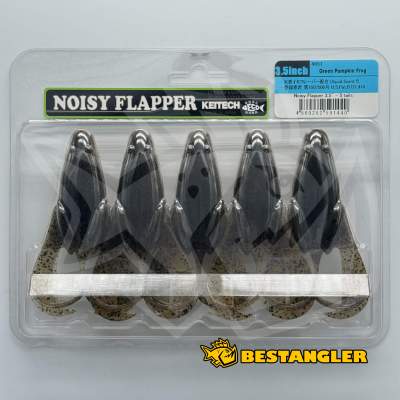 Keitech Noisy Flapper 3.5" Green Pumpkin Frog - #465