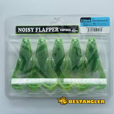 Keitech Noisy Flapper 3.5" Lime Chartreuse PP. - #468