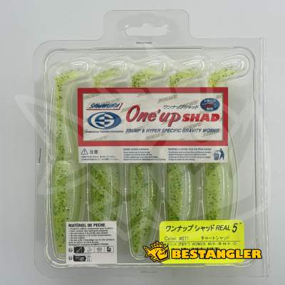Sawamura One Up Shad 5" #071 Yellow Chart